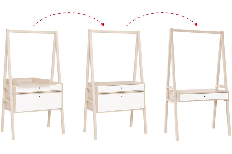 Spot Byrå Trä/Natur/Vit - VOX - Förvaring - Förvaringsmöbler - Byrå - Hallbyrå