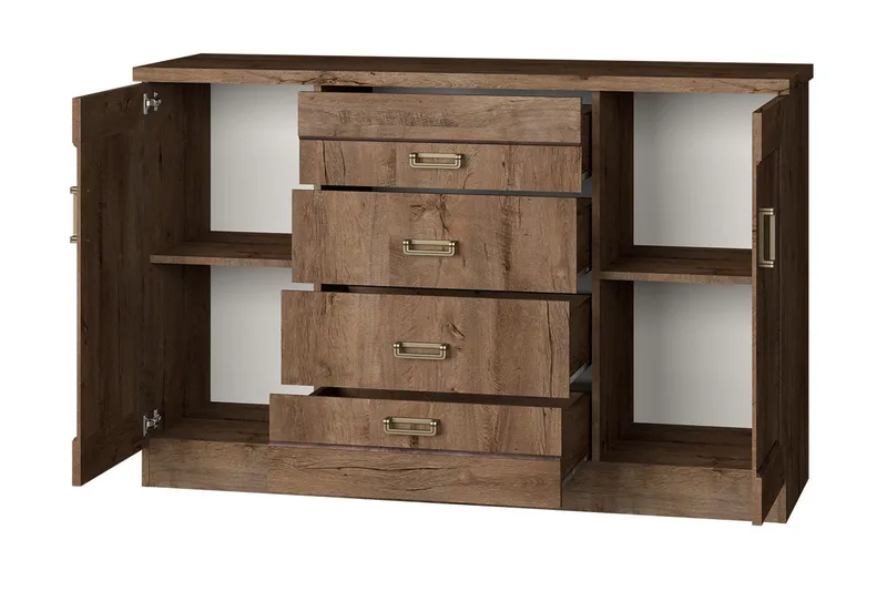 Tadeusz Byrå 140x44x90 cm - Brun - Förvaring - Förvaringsmöbler - Byrå