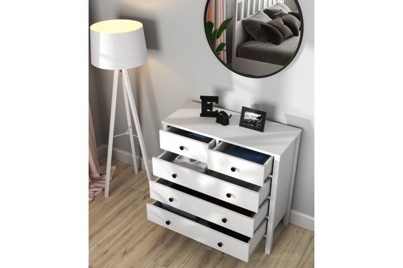 Talven Byrå 90 cm - Natur/Vit - Förvaring - Förvaringsmöbler - Byrå - Hallbyrå