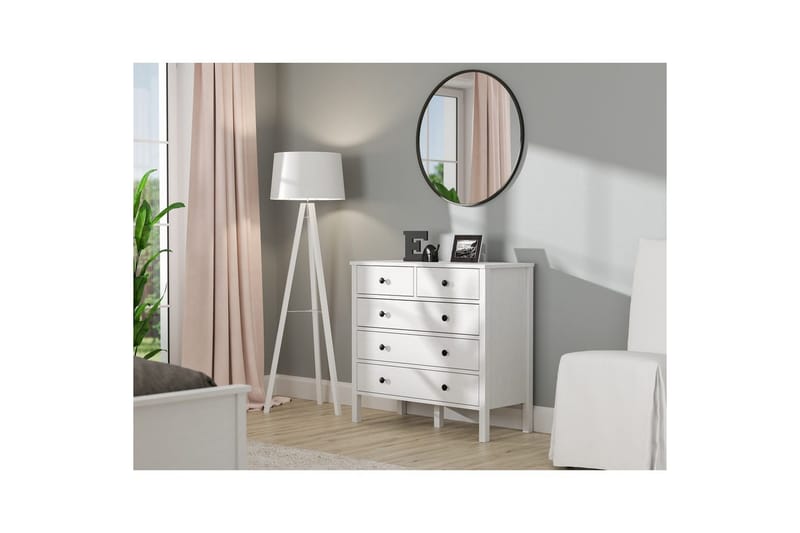 Talven Byrå 90 cm - Natur/Vit - Förvaring - Förvaringsmöbler - Byrå - Hallbyrå