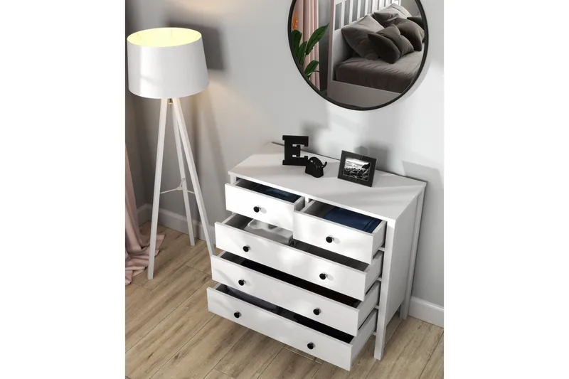 Talven Byrå 90 cm - Natur/Vit - Förvaring - Förvaringsmöbler - Byrå - Hallbyrå