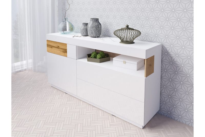 Tomeka Byrå - Vit/Trä - Förvaring - Förvaringsmöbler - Byrå