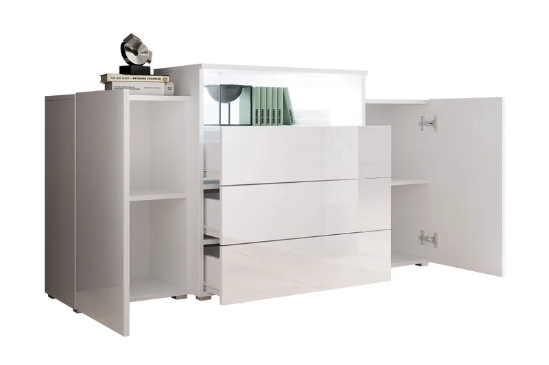 Urbanie Byrå 39x150 cm LED - Natur - Förvaring - Förvaringsmöbler - Byrå - Hallbyrå