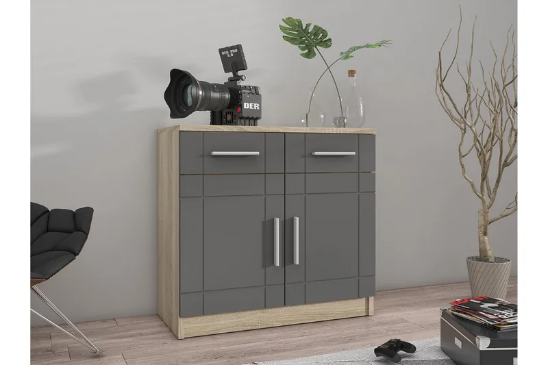 Valga Byrå 37x69 cm - Natur/Grå - Förvaring - Förvaringsmöbler - Byrå - Hallbyrå