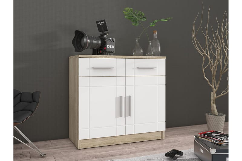 Valga Byrå 37x69 cm - Vit/Natur - Förvaring - Förvaringsmöbler - Byrå - Hallbyrå