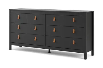 Vallvidera Byrå 38x159 cm - Svart - Förvaring - Förvaringsmöbler - Byrå