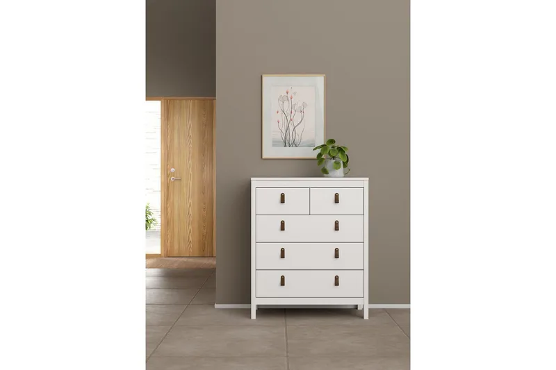 Vallvidera Byrå 82 cm - Vit - Förvaring - Förvaringsmöbler - Byrå - Hallbyrå