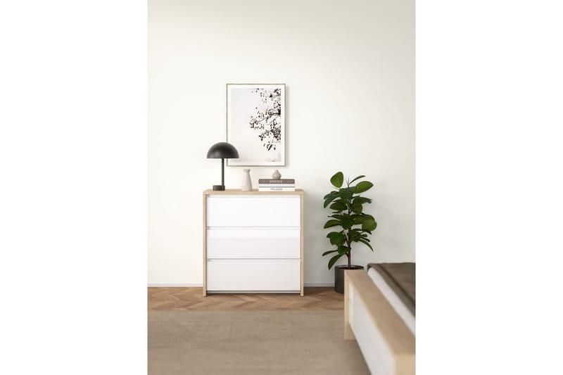 Varun Byrå 80 cm - Vit - Förvaring - Förvaringsmöbler - Byrå - Hallbyrå