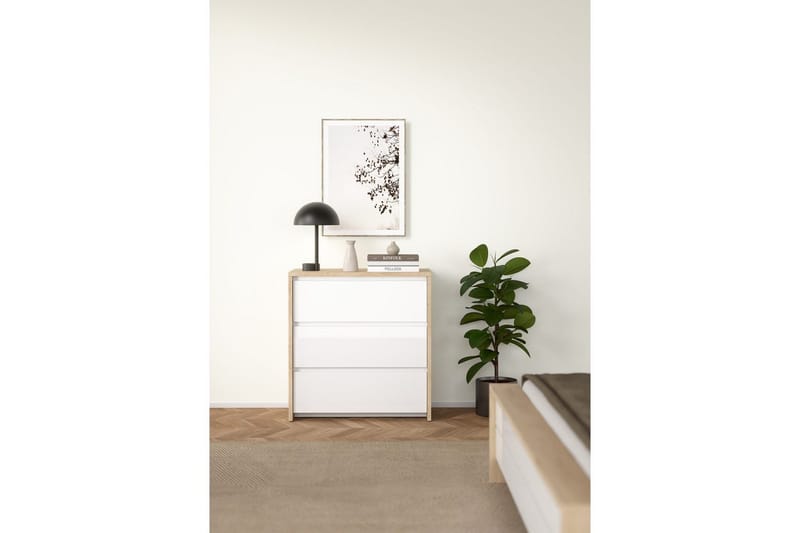 Varun Byrå 80 cm - Vit - Förvaring - Förvaringsmöbler - Byrå - Hallbyrå