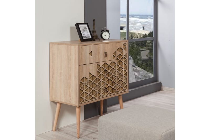 Vellavie Byrå Dekor - Mörkbrun - Förvaring - Förvaringsmöbler - Byrå - Hallbyrå