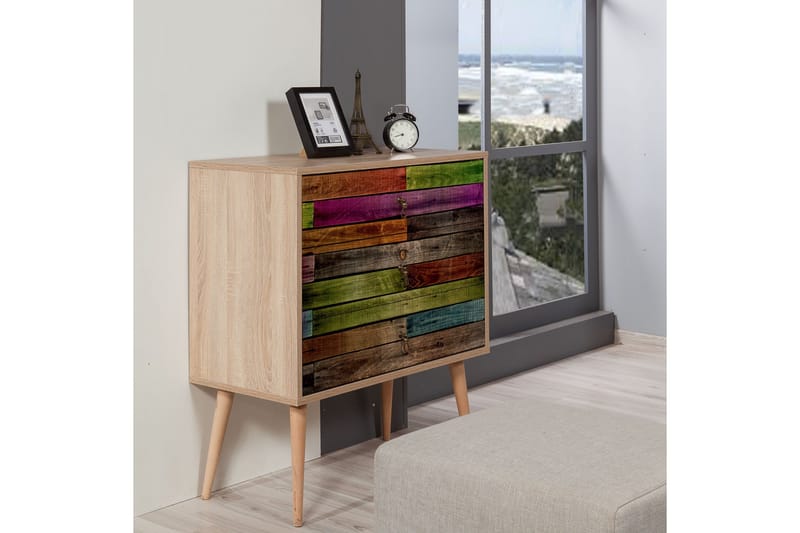 Vellavie Byrå Regnbågspanel - Flerfärgad - Förvaring - Förvaringsmöbler - Byrå - Hallbyrå