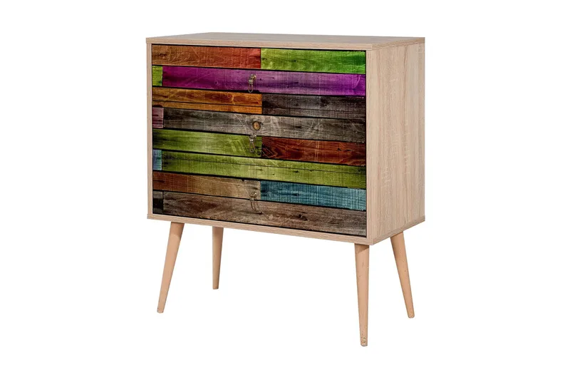 Vellavie Byrå Regnbågspanel - Flerfärgad - Förvaring - Förvaringsmöbler - Byrå - Hallbyrå