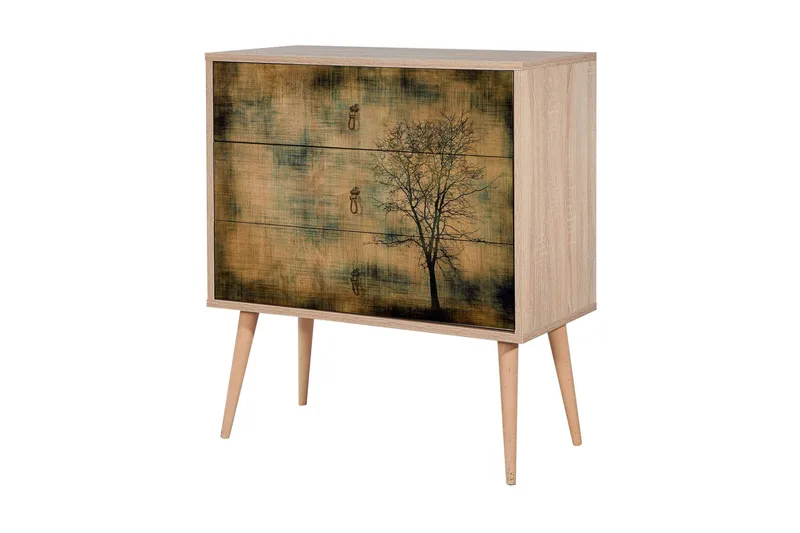 Vellavie Byrå Trädsilhuett, Brun