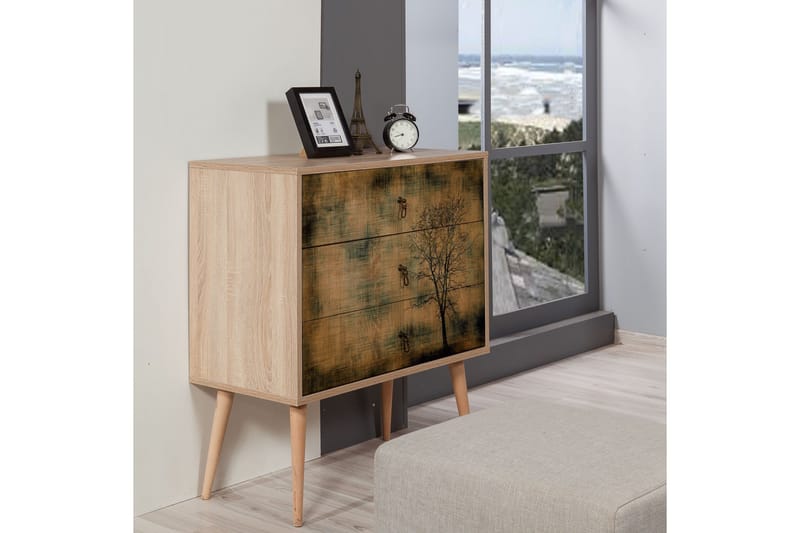 Vellavie Byrå Trädsilhuett - Brun - Förvaring - Förvaringsmöbler - Byrå - Hallbyrå