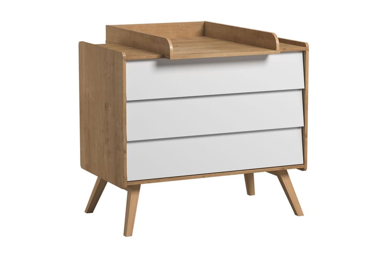 Vintage Byrå Trä/Natur/Vit - VOX - Förvaring - Förvaringsmöbler - Byrå - Hallbyrå