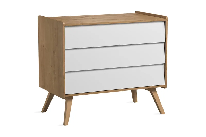 Vintage Byrå Trä/Natur/Vit - VOX - Förvaring - Förvaringsmöbler - Byrå - Hallbyrå