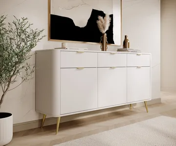Walia Byrå 163 cm - Vit - Förvaring - Förvaringsmöbler - Byrå