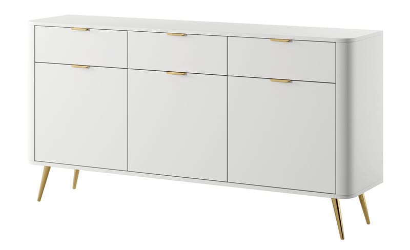 Walia Byrå 163 cm, Vit