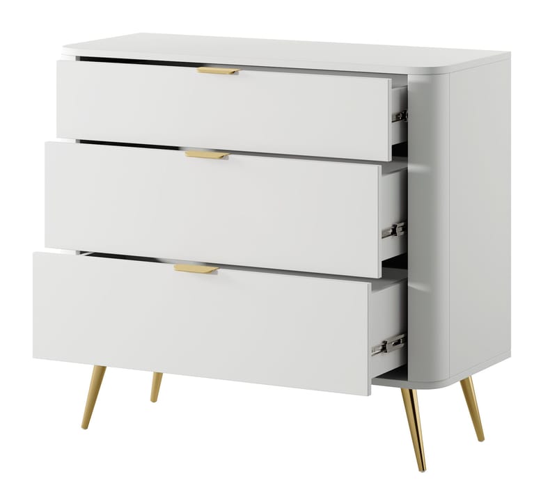 Walia Byrå 93 cm - Vit - Förvaring - Förvaringsmöbler - Byrå - Hallbyrå