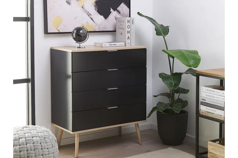 Walpi Byrå 79 cm - Svart - Förvaring - Förvaringsmöbler - Byrå - Hallbyrå