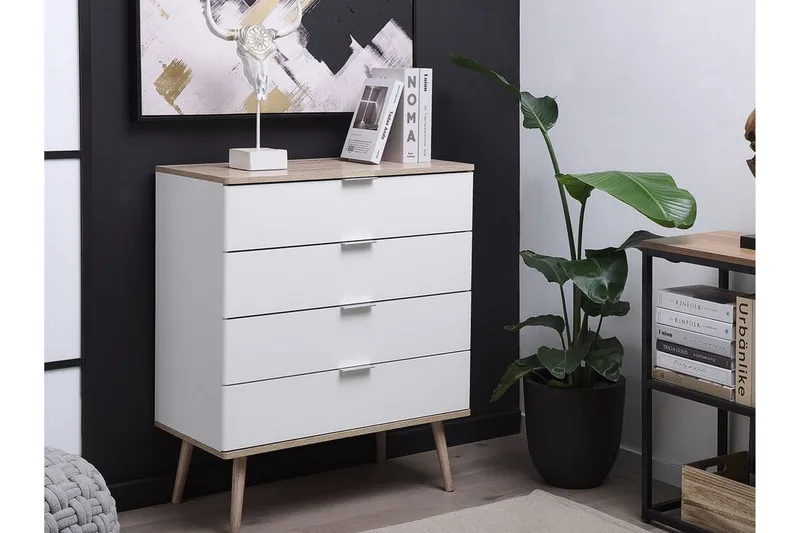 Walpi Byrå 79 cm - Vit - Förvaring - Förvaringsmöbler - Byrå - Hallbyrå