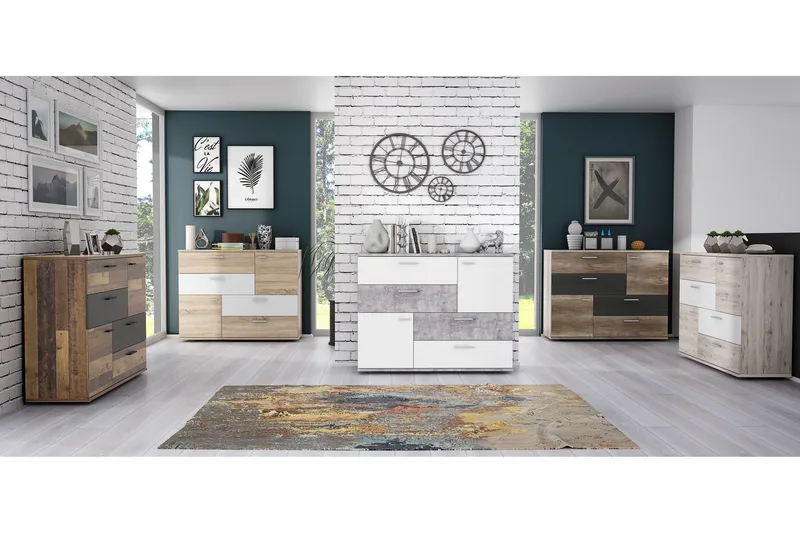 Waunifor Byrå 125 cm - Brun - Förvaring - Förvaringsmöbler - Byrå