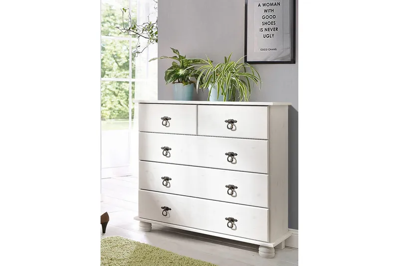 Welton Byrå 82 cm - Vit - Förvaring - Förvaringsmöbler - Byrå - Hallbyrå