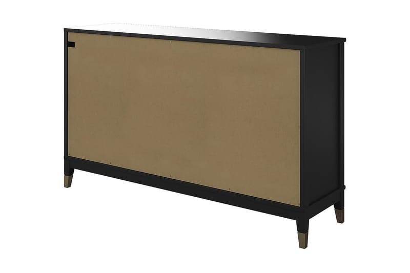 Westerleigh Byrå 144x41 cm Svart/Guld - Förvaring - Förvaringsmöbler - Byrå
