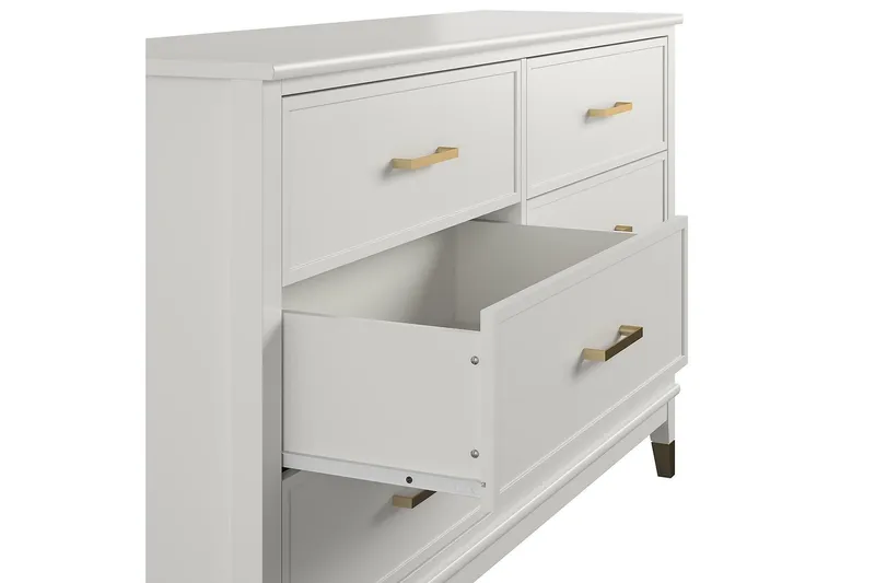 Westerleigh Byrå 144x41 cm Vit - CosmoLiving - Förvaring - Förvaringsmöbler - Byrå