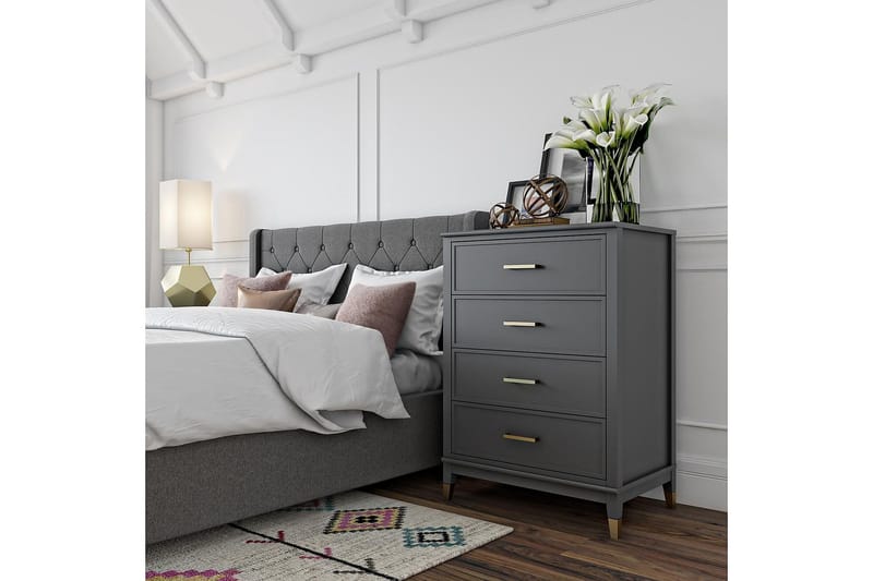 Westerleigh Byrå 76x50 cm Grafitgrå - CosmoLiving - Förvaring - Förvaringsmöbler - Byrå - Hallbyrå