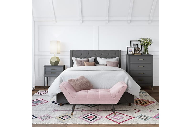 Westerleigh Byrå 76x50 cm Grafitgrå - CosmoLiving - Förvaring - Förvaringsmöbler - Byrå - Hallbyrå