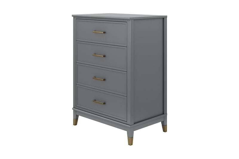 Westerleigh Byrå 76x50 cm Grafitgrå - CosmoLiving - Förvaring - Förvaringsmöbler - Byrå - Hallbyrå