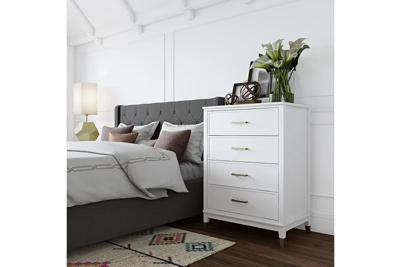 Westerleigh Byrå 76x50 cm Vit - Förvaring - Förvaringsmöbler - Byrå - Hallbyrå