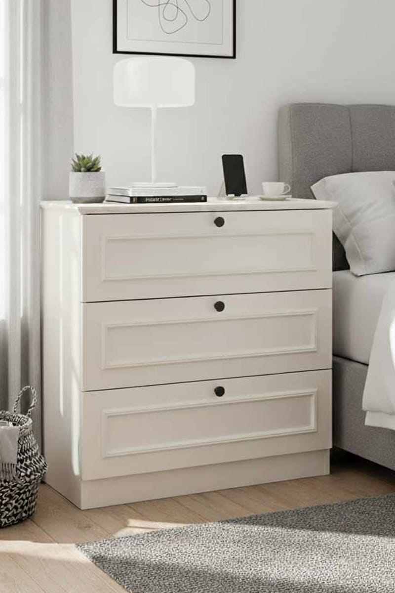 Wonthaggi Byrå 78 cm - Vit - Förvaring - Förvaringsmöbler - Byrå - Hallbyrå