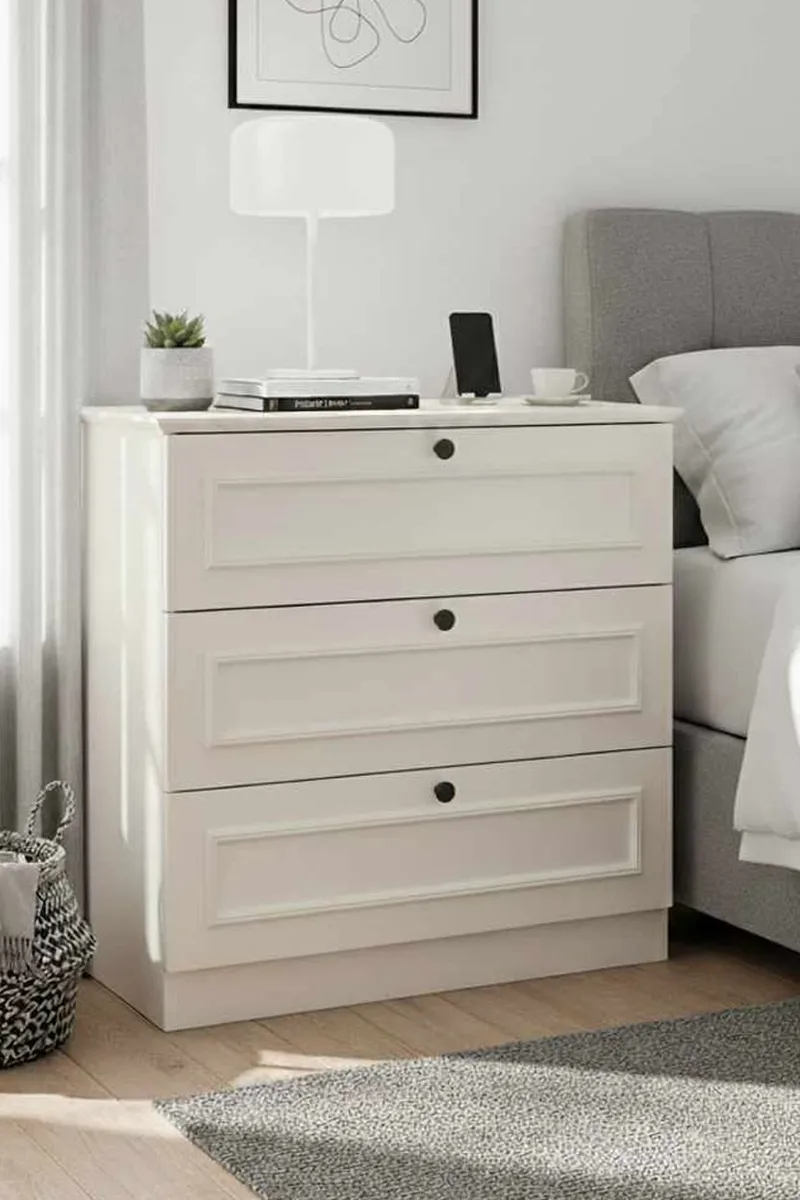 Wonthaggi Byrå 78 cm - Vit - Förvaring - Förvaringsmöbler - Byrå - Hallbyrå