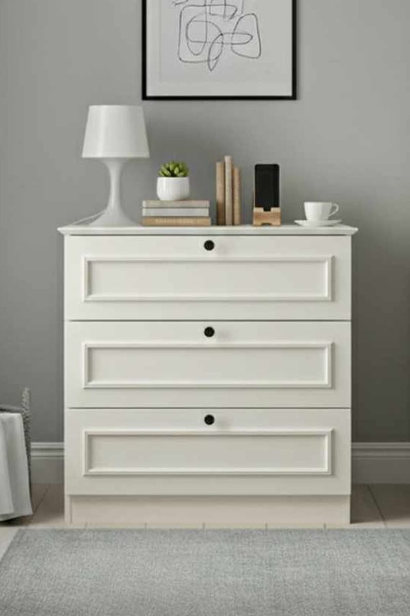 Wonthaggi Byrå 78 cm - Vit - Förvaring - Förvaringsmöbler - Byrå - Hallbyrå