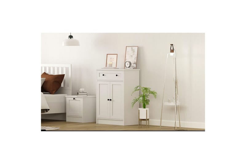 Zavira Byrå 70 cm - Matt Vit - Förvaring - Förvaringsmöbler - Byrå - Hallbyrå