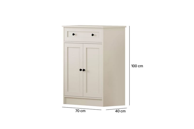 Zavira Byrå 70 cm - Matt Vit - Förvaring - Förvaringsmöbler - Byrå - Hallbyrå