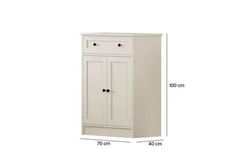 Zavira Byrå 70 cm - Matt Vit - Förvaring - Förvaringsmöbler - Byrå - Hallbyrå