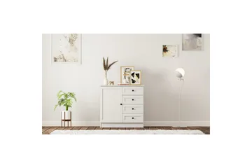 Zavira Byr å 87 cm - Matt Vit - Förvaring - Förvaringsmöbler - Byrå - Hallbyrå