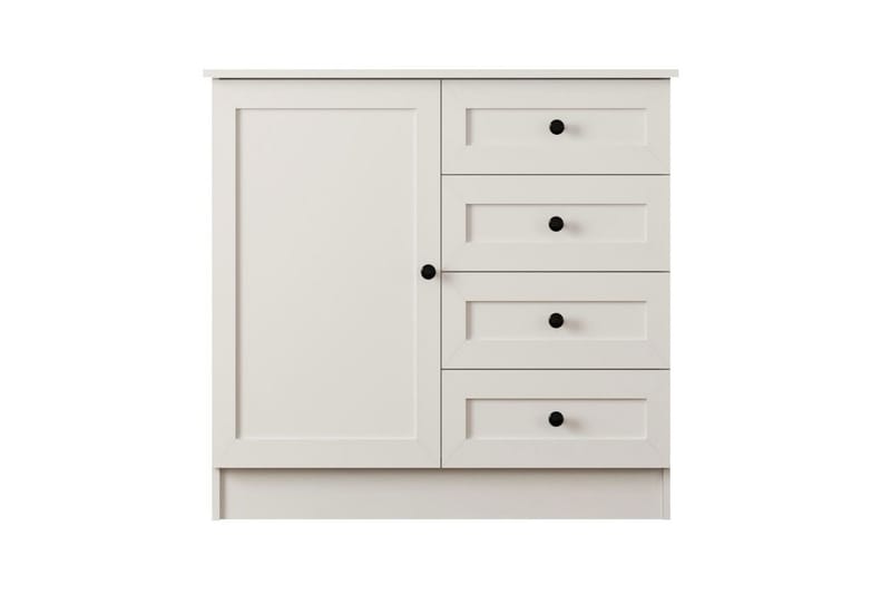 Zavira Byrå 87 cm - Matt Vit - Förvaring - Förvaringsmöbler - Byrå - Hallbyrå