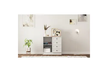 Zavira Byrå 87 cm - Matt Vit - Förvaring - Förvaringsmöbler - Byrå - Hallbyrå