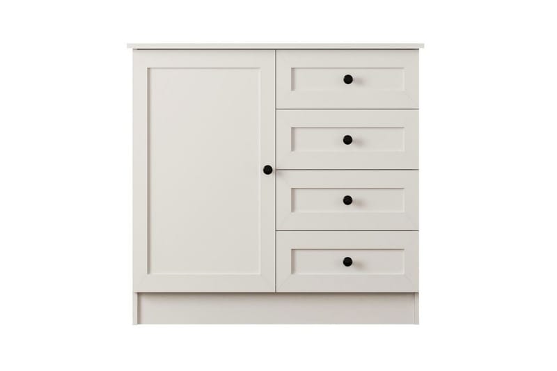 Zavira Byrå 87 cm - Matt Vit - Förvaring - Förvaringsmöbler - Byrå - Hallbyrå