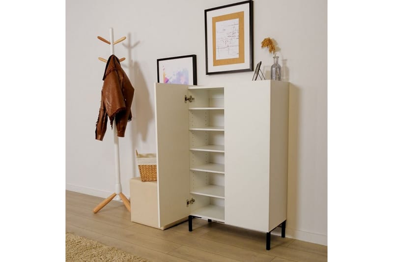 Zenla Byrå 72 cm - Vit - Förvaring - Förvaringsmöbler - Byrå - Hallbyrå