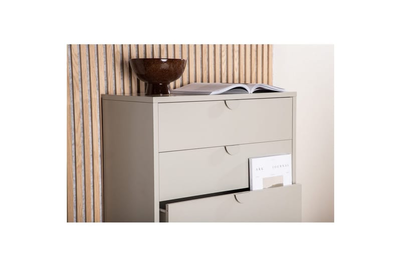 Byrå Piring - Beige, 40x78x98 - Förvaring - Förvaringsmöbler - Byrå - Hallbyrå