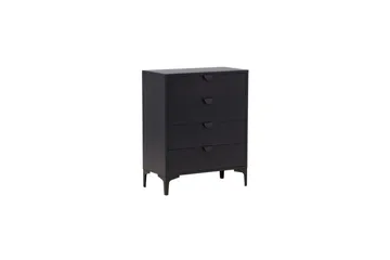 Byrå Piring - Svart, 40x78x98 - Förvaring - Förvaringsmöbler - Byrå - Hallbyrå