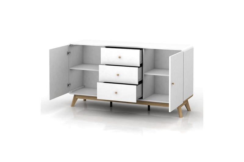 Cassie Skänk i Trä - Vit - Förvaring - Förvaringsmöbler - Sideboard & skänk