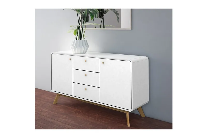 Cassie Skänk i Trä - Vit - Förvaring - Förvaringsmöbler - Sideboard & skänk