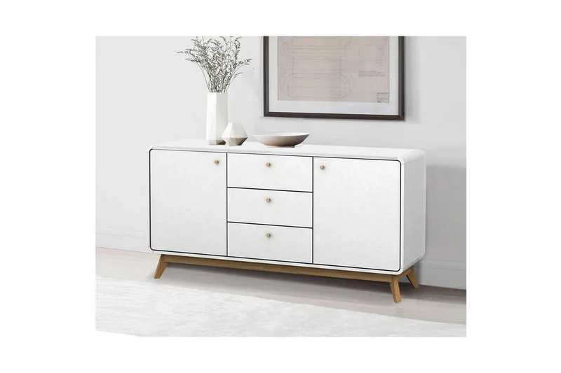 Cassie Skänk i Trä - Vit - Förvaring - Förvaringsmöbler - Sideboard & skänk