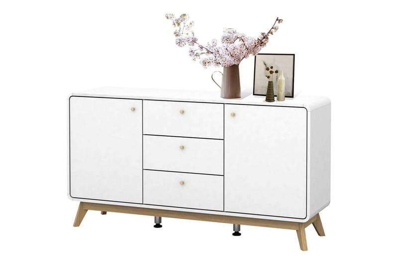 Cassie Skänk i Trä - Vit - Förvaring - Förvaringsmöbler - Sideboard & skänk